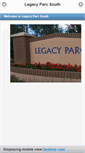 Mobile Screenshot of legacyparcsouthhoa.org